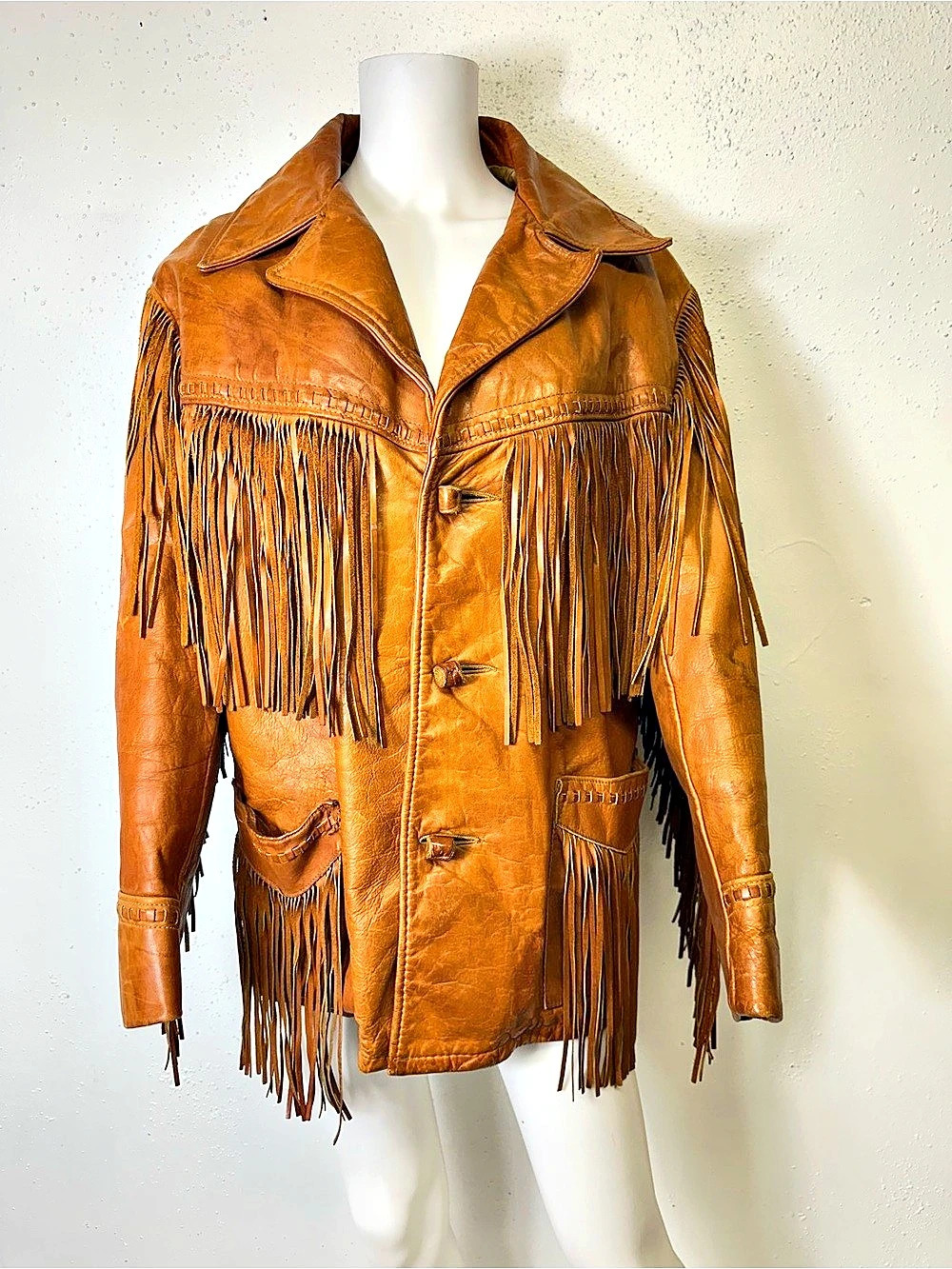 Ranchwear by Schott N.Y.C. Fringe Leather Jacket. Brown Leather Fringe Jacket